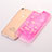 Ultra-thin Transparent Flowers Soft Case Cover T01 for Apple iPhone SE (2020)