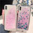 Ultra-thin Transparent Flowers Soft Case Cover T02 for Apple iPhone XR
