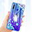 Ultra-thin Transparent Flowers Soft Case Cover T03 for Huawei Honor 20 Lite White