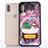 Ultra-thin Transparent Flowers Soft Case Cover T05 for Apple iPhone X