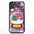 Ultra-thin Transparent Flowers Soft Case Cover T05 for Apple iPhone X Red