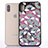 Ultra-thin Transparent Flowers Soft Case Cover T06 for Apple iPhone X
