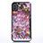 Ultra-thin Transparent Flowers Soft Case Cover T07 for Apple iPhone X Pink
