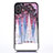 Ultra-thin Transparent Flowers Soft Case Cover T09 for Apple iPhone X Pink