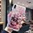Ultra-thin Transparent Flowers Soft Case Cover T14 for Apple iPhone Xs