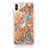 Ultra-thin Transparent Flowers Soft Case Cover T17 for Apple iPhone X Gold