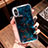 Ultra-thin Transparent Flowers Soft Case Cover T26 for Apple iPhone X Blue
