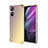 Ultra-thin Transparent Gel Gradient Soft Case Cover for Realme V30t 5G Yellow