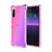 Ultra-thin Transparent Gel Gradient Soft Case Cover for Sony Xperia 10 III Clove Purple