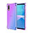 Ultra-thin Transparent Gel Gradient Soft Case Cover for Sony Xperia Ace II Blue