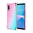 Ultra-thin Transparent Gel Gradient Soft Case Cover for Sony Xperia Ace II Sky Blue