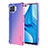 Ultra-thin Transparent Gel Gradient Soft Case Cover G01 for Oppo F17 Pro Blue