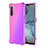 Ultra-thin Transparent Gel Gradient Soft Case Cover G01 for Oppo K7 5G Pink