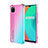 Ultra-thin Transparent Gel Gradient Soft Case Cover G01 for Realme C11 Cyan