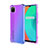 Ultra-thin Transparent Gel Gradient Soft Case Cover G01 for Realme C11 Purple