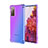 Ultra-thin Transparent Gel Gradient Soft Case Cover G01 for Samsung Galaxy S20 Lite 5G Purple