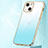 Ultra-thin Transparent Gel Gradient Soft Case Cover S01 for Apple iPhone 14 Plus Blue