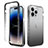 Ultra-thin Transparent Gel Gradient Soft Matte Finish Front and Back Case 360 Degrees Cover for Apple iPhone 13 Pro Max Dark Gray