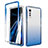 Ultra-thin Transparent Gel Gradient Soft Matte Finish Front and Back Case 360 Degrees Cover for LG Velvet 4G Blue