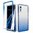 Ultra-thin Transparent Gel Gradient Soft Matte Finish Front and Back Case 360 Degrees Cover for LG Velvet 5G Blue