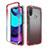 Ultra-thin Transparent Gel Gradient Soft Matte Finish Front and Back Case 360 Degrees Cover for Motorola Moto E20 Red