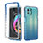 Ultra-thin Transparent Gel Gradient Soft Matte Finish Front and Back Case 360 Degrees Cover for Motorola Moto Edge 20 Lite 5G Blue