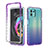 Ultra-thin Transparent Gel Gradient Soft Matte Finish Front and Back Case 360 Degrees Cover for Motorola Moto Edge 20 Lite 5G Purple