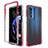 Ultra-thin Transparent Gel Gradient Soft Matte Finish Front and Back Case 360 Degrees Cover for Motorola Moto Edge 20 Pro 5G Red