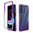 Ultra-thin Transparent Gel Gradient Soft Matte Finish Front and Back Case 360 Degrees Cover for Motorola Moto Edge (2021) 5G Purple