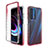 Ultra-thin Transparent Gel Gradient Soft Matte Finish Front and Back Case 360 Degrees Cover for Motorola Moto Edge (2021) 5G Red