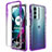 Ultra-thin Transparent Gel Gradient Soft Matte Finish Front and Back Case 360 Degrees Cover for Motorola Moto Edge S30 5G Purple