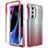 Ultra-thin Transparent Gel Gradient Soft Matte Finish Front and Back Case 360 Degrees Cover for Motorola Moto Edge X30 5G Red