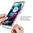 Ultra-thin Transparent Gel Gradient Soft Matte Finish Front and Back Case 360 Degrees Cover for Motorola Moto G200 5G