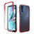 Ultra-thin Transparent Gel Gradient Soft Matte Finish Front and Back Case 360 Degrees Cover for Motorola Moto G31 Red