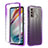 Ultra-thin Transparent Gel Gradient Soft Matte Finish Front and Back Case 360 Degrees Cover for Motorola Moto G40 Fusion Purple