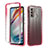 Ultra-thin Transparent Gel Gradient Soft Matte Finish Front and Back Case 360 Degrees Cover for Motorola Moto G40 Fusion Red