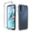 Ultra-thin Transparent Gel Gradient Soft Matte Finish Front and Back Case 360 Degrees Cover for Motorola Moto G41 Clear