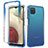 Ultra-thin Transparent Gel Gradient Soft Matte Finish Front and Back Case 360 Degrees Cover for Samsung Galaxy A12 Blue