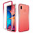 Ultra-thin Transparent Gel Gradient Soft Matte Finish Front and Back Case 360 Degrees Cover for Samsung Galaxy A30 Red