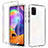 Ultra-thin Transparent Gel Gradient Soft Matte Finish Front and Back Case 360 Degrees Cover for Samsung Galaxy A31 Clear