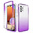 Ultra-thin Transparent Gel Gradient Soft Matte Finish Front and Back Case 360 Degrees Cover for Samsung Galaxy A32 5G Purple