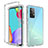 Ultra-thin Transparent Gel Gradient Soft Matte Finish Front and Back Case 360 Degrees Cover for Samsung Galaxy A52 5G Clear
