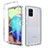 Ultra-thin Transparent Gel Gradient Soft Matte Finish Front and Back Case 360 Degrees Cover for Samsung Galaxy A71 5G Clear