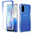 Ultra-thin Transparent Gel Gradient Soft Matte Finish Front and Back Case 360 Degrees Cover for Samsung Galaxy S20 5G Blue