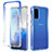 Ultra-thin Transparent Gel Gradient Soft Matte Finish Front and Back Case 360 Degrees Cover for Samsung Galaxy S20 Blue
