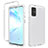 Ultra-thin Transparent Gel Gradient Soft Matte Finish Front and Back Case 360 Degrees Cover for Samsung Galaxy S20 Plus 5G Clear