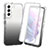 Ultra-thin Transparent Gel Gradient Soft Matte Finish Front and Back Case 360 Degrees Cover for Samsung Galaxy S21 5G Black
