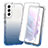 Ultra-thin Transparent Gel Gradient Soft Matte Finish Front and Back Case 360 Degrees Cover for Samsung Galaxy S21 5G Blue