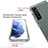 Ultra-thin Transparent Gel Gradient Soft Matte Finish Front and Back Case 360 Degrees Cover for Samsung Galaxy S23 5G