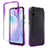 Ultra-thin Transparent Gel Gradient Soft Matte Finish Front and Back Case 360 Degrees Cover for Xiaomi Redmi 9A Purple